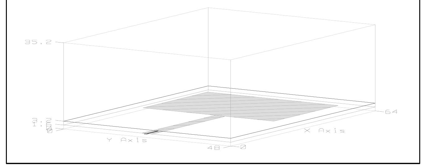 Figure 3.7 Proximity coupled fed microstrip patch antenng 