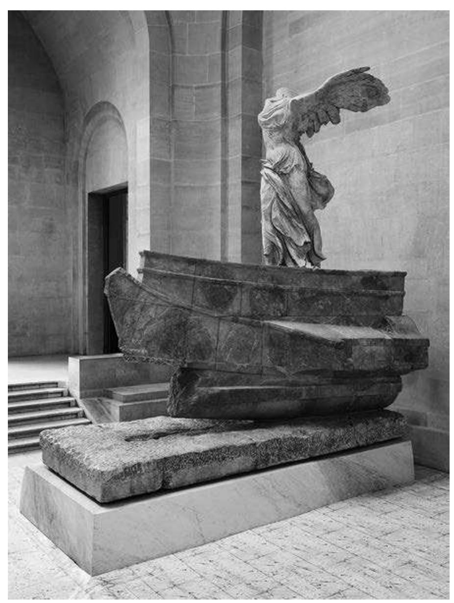 FIG. 1. The Nike of Samothrace after conservation and rein- stallation in 2014, three-quarter view (© Musée du Louvre, Dist. RMN-Grand Palais/Philippe Fuzeau/Art Resource, NY). 