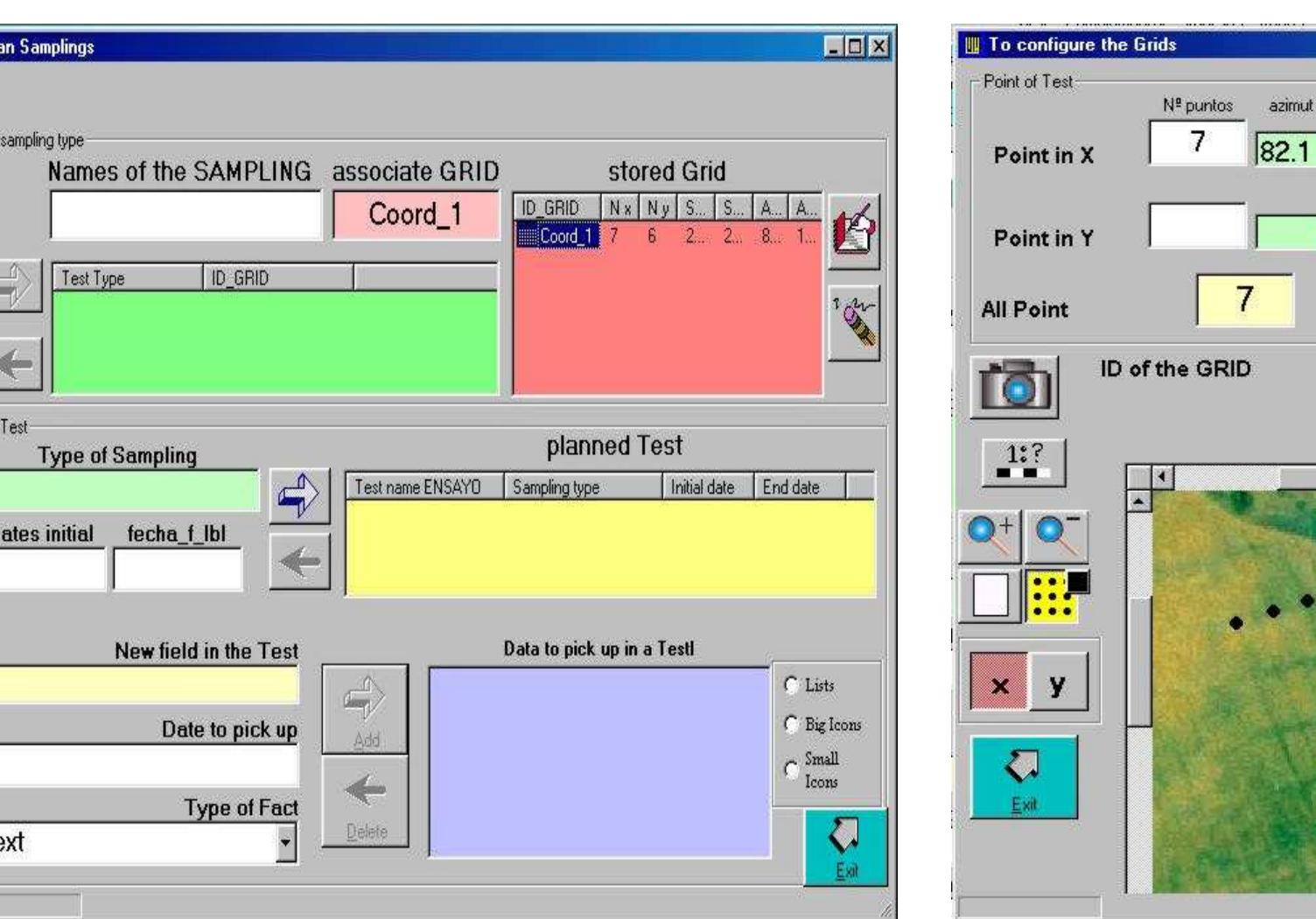 Figure 3.4.— Screen to design and add grids in the spatial database.  Figure 3.3. — Screen to customize the spatial database.  as it is shown in figure 3.5. Finally, related GeoMedia metadata tables are incorporated to the database at this stage of the configuration process. 