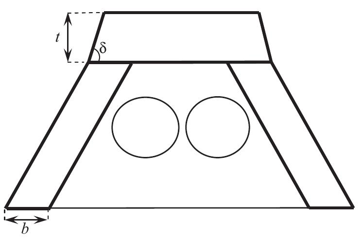Fig. 8. Variation definition in insulation optimisation. The cavity parameters are those determined in the previous optimisation study. 
