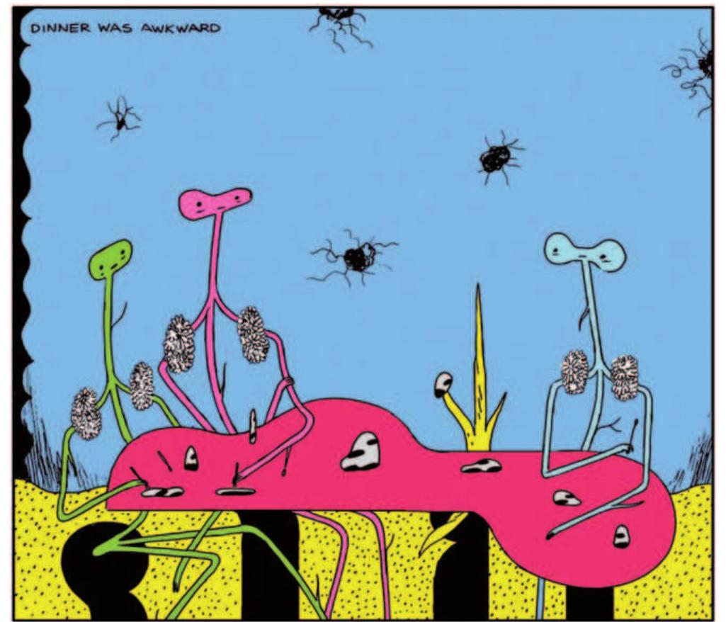 Figure 5. Dinner was awkward. Reprinted with permission from Drawn and Quarterly.