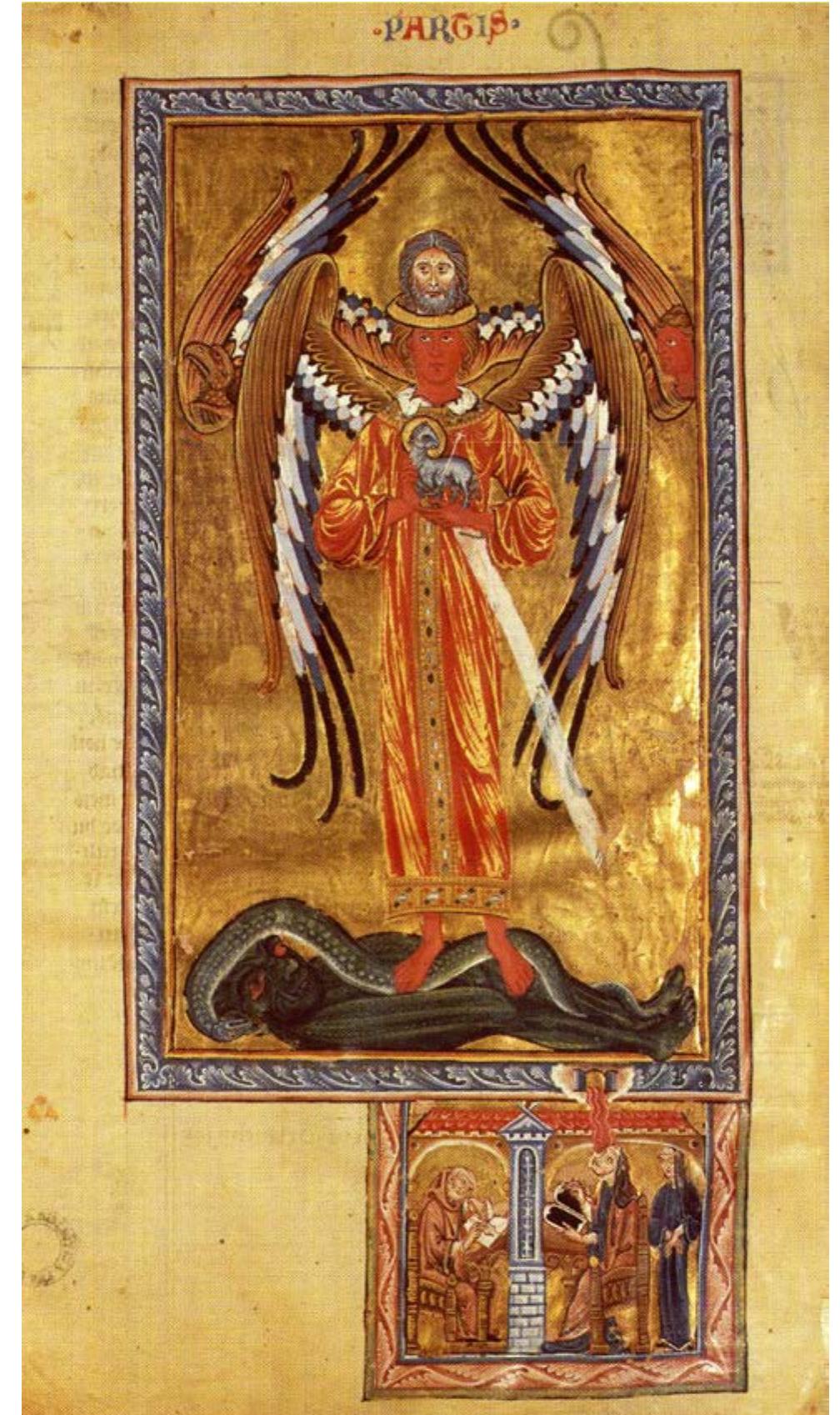 The Book of Divine Works (Liber Divinorum Operum): Part I, Vision 1 by 4 Bildacard af Ringan (190R8.11790) 