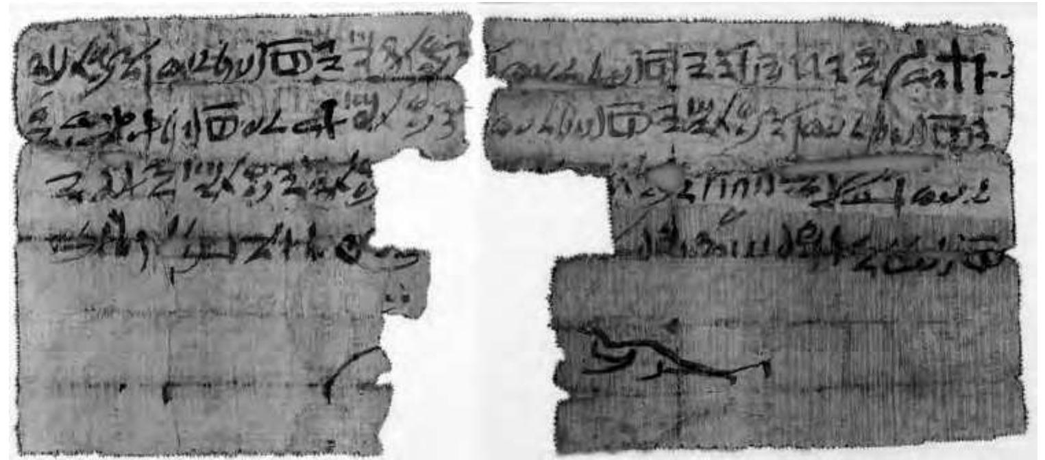 Fig 1. MMA 26.3.225a + b, front side [a = fragment to the right; b = fragment to the lefi] (photograph © The Metropolitan Museum of Art). 