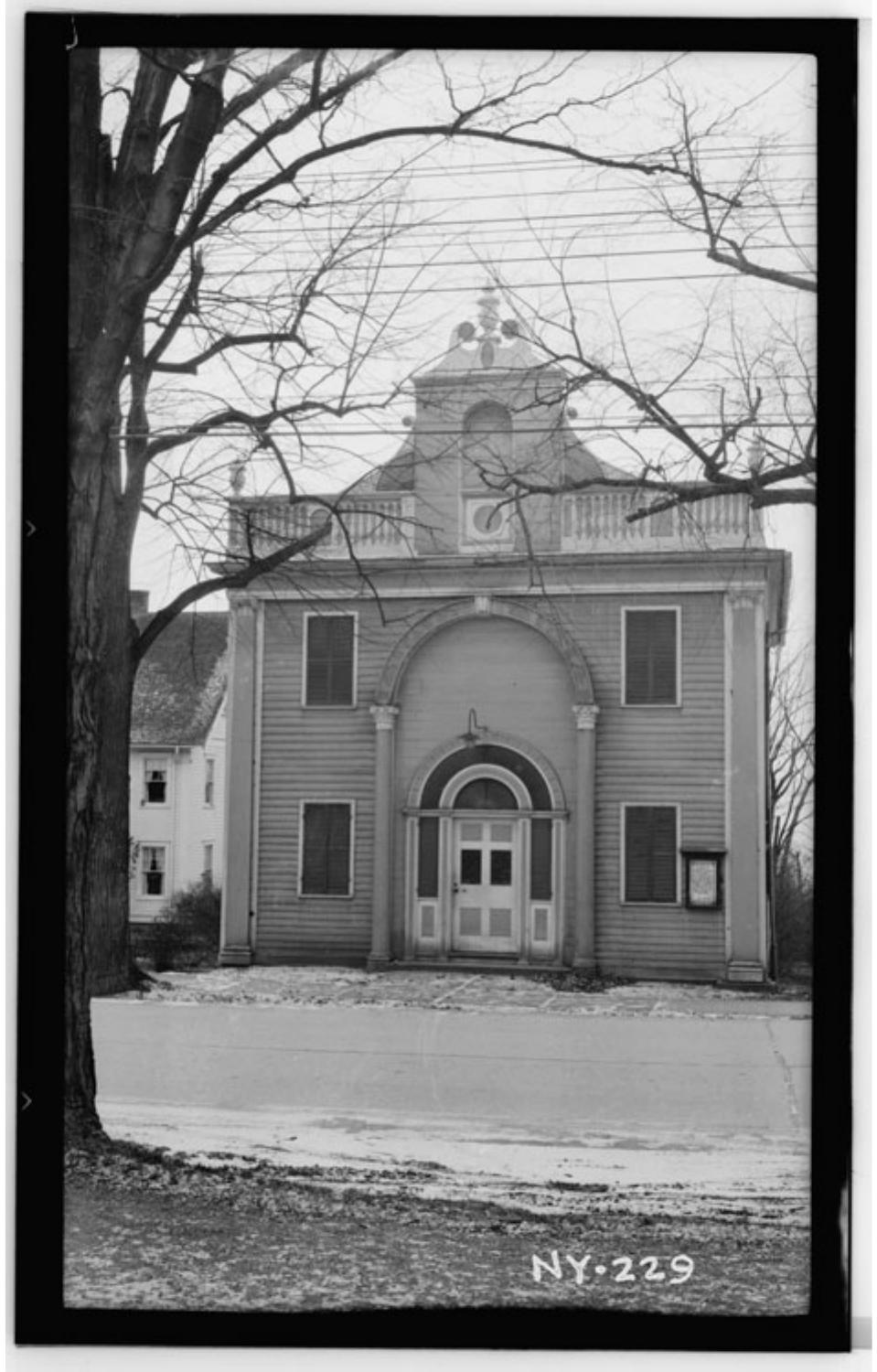 Figure 8.3 Jacob Hovey, Scipio Lodge, Aurora, New York, 1819. Courtesy Library of Congress, Historic American Buildings Survey, HABS NY, 6-Aurora, 4-1. 