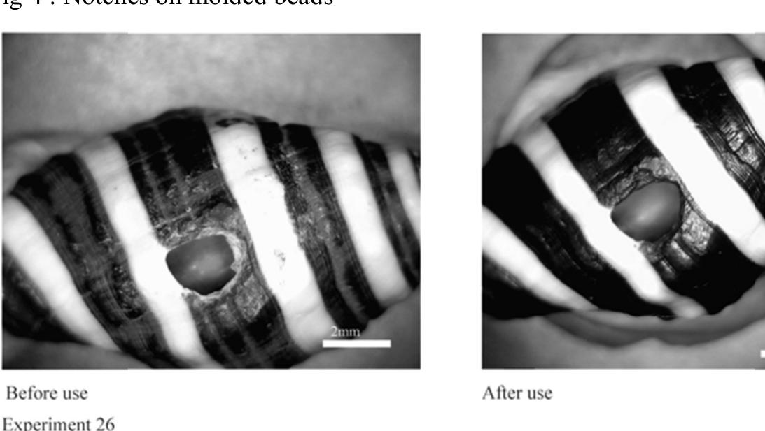 Fig 5 : the disappearance of technical traces 