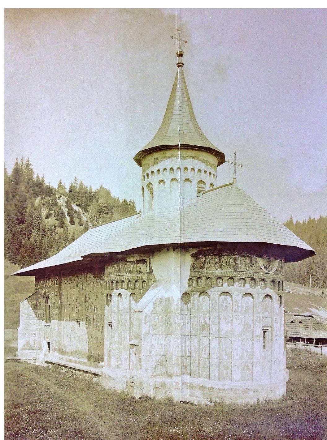 Voronet/Woronetz, main church of St. George at the monastery, photo 1914. Source: Osterreichische Staatsarchiv, Vienna. 
