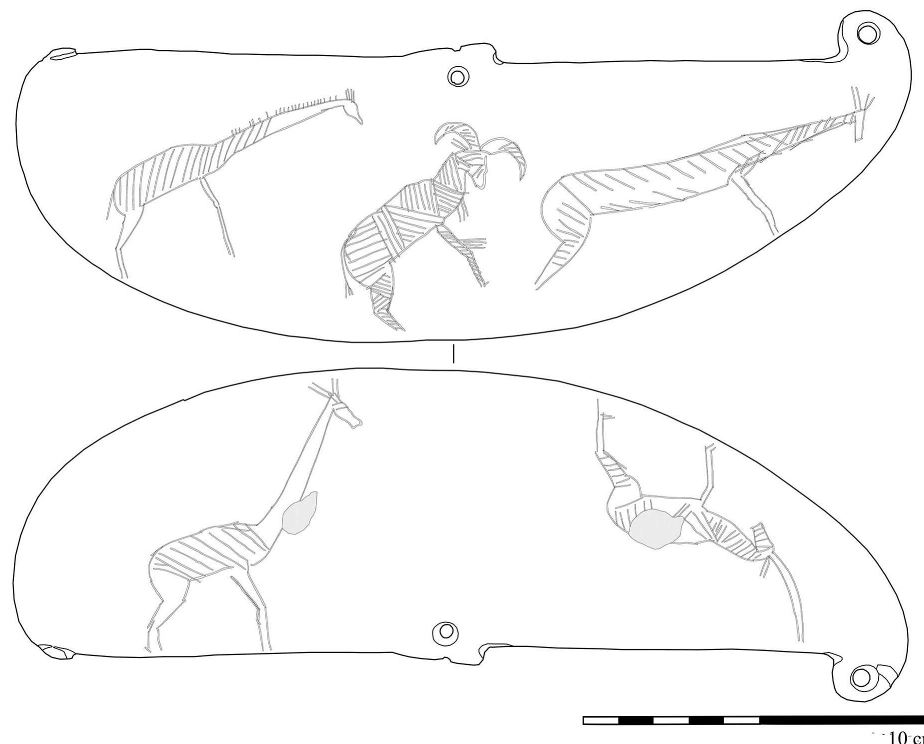 Figure 1—Facsimile of engraved palette MMA no. 68.59 (drawing by the author).