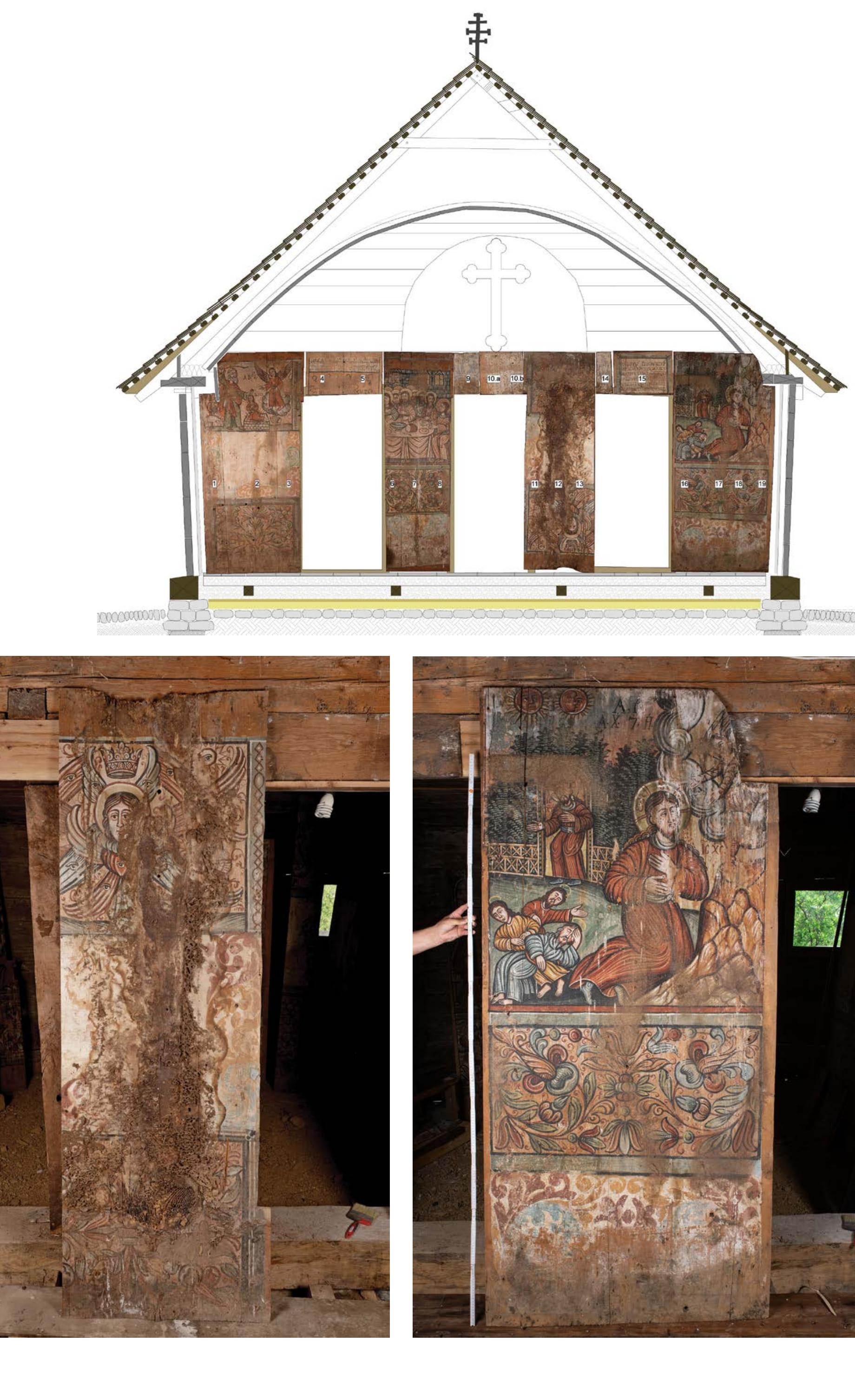 Fragments from the Painted Decoration of the Wooden Church of Crivina de Sus (Timis County)... | 185 