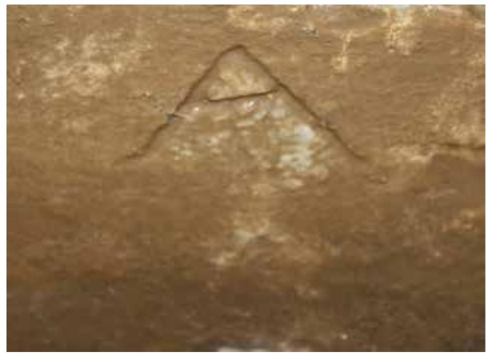 Fig. 7. Inscribed monument no. |: detail of rear side. Photograph by authors. 