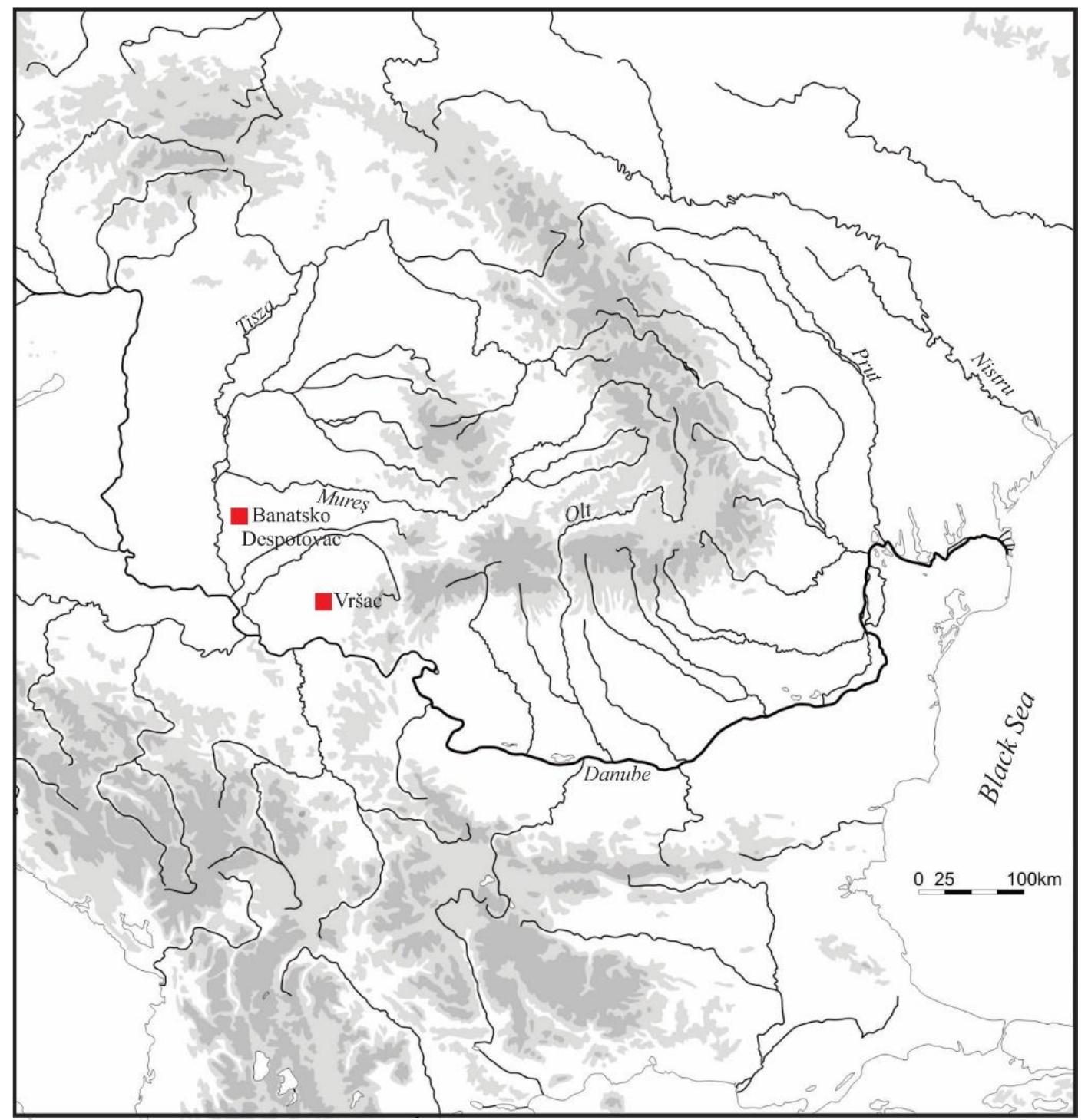 Pl. XV. Metal vessels (map support provided by Mihai Florea, SRTM-30, author mapping: Silviu Ota). 