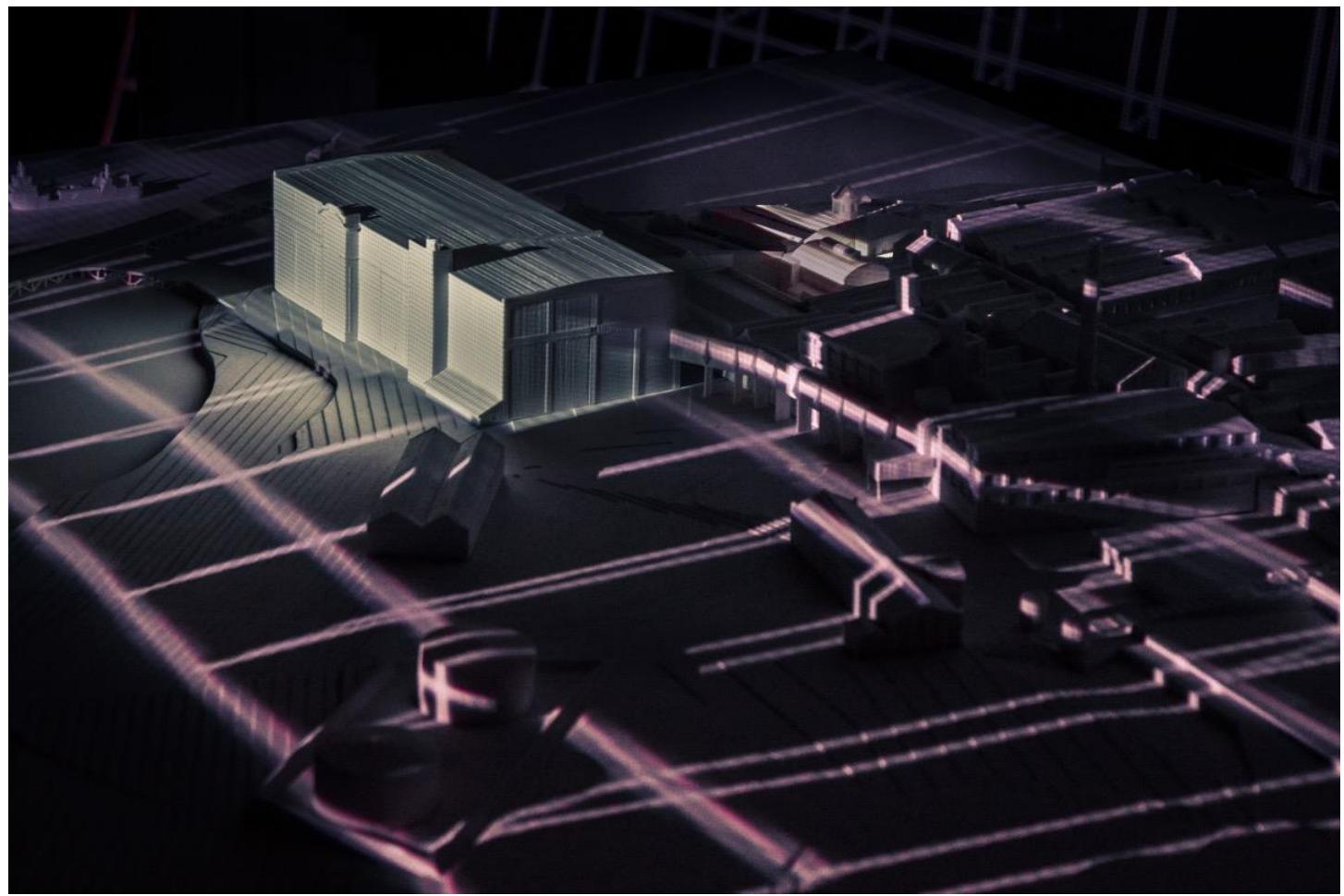 Fig. 3. Projection on the model  layers of information that includes the historical and social complexity of object of this installation. 