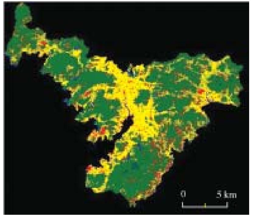 Fig. 6 Result of Land Cover Classification, 2000/5/2  Fig.5 Result of Land Cover Classification, 1992/5/12 