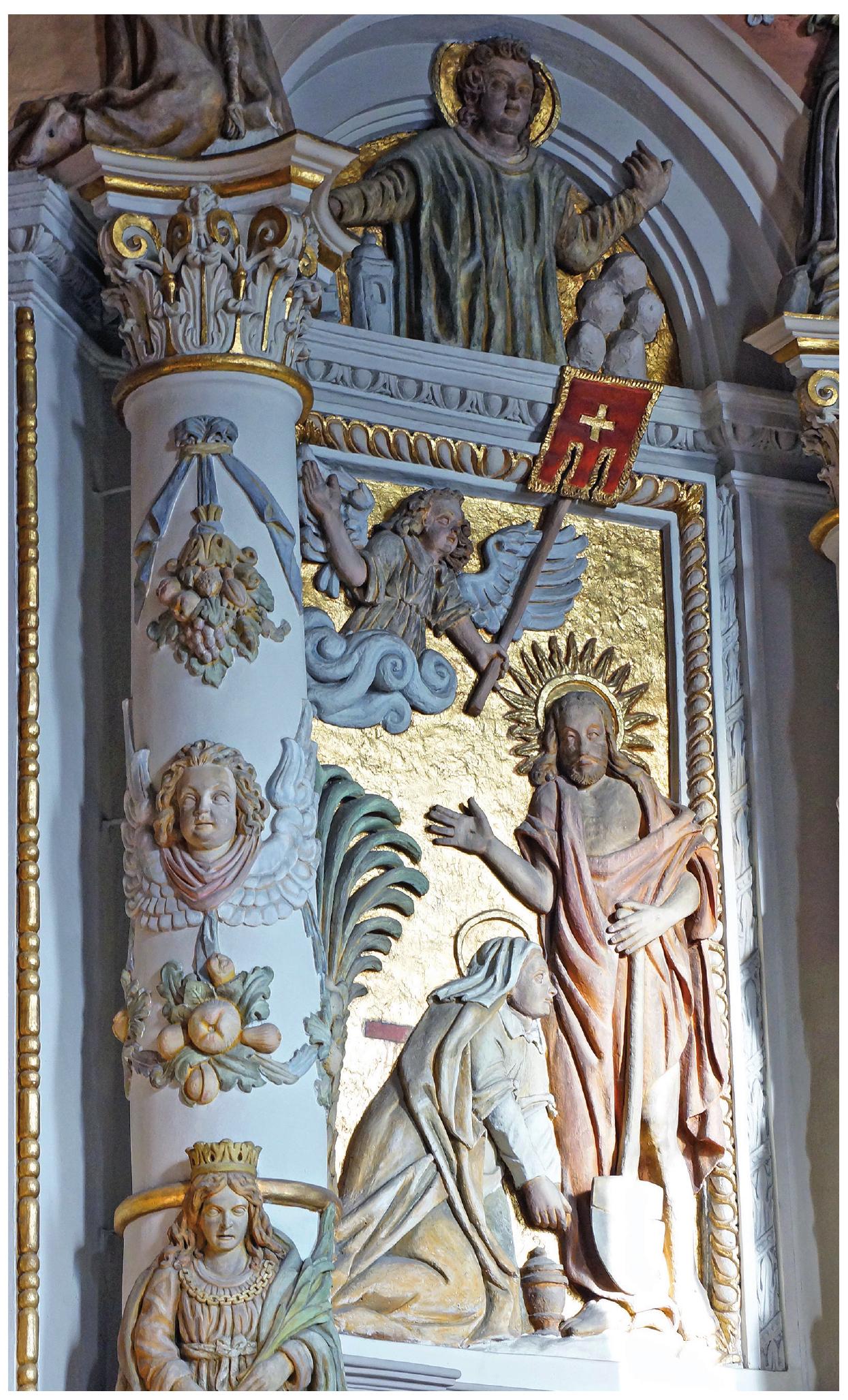 Fig. 10. The high altar, fragment, St. Mary Magdalene catholic church, Lviv 