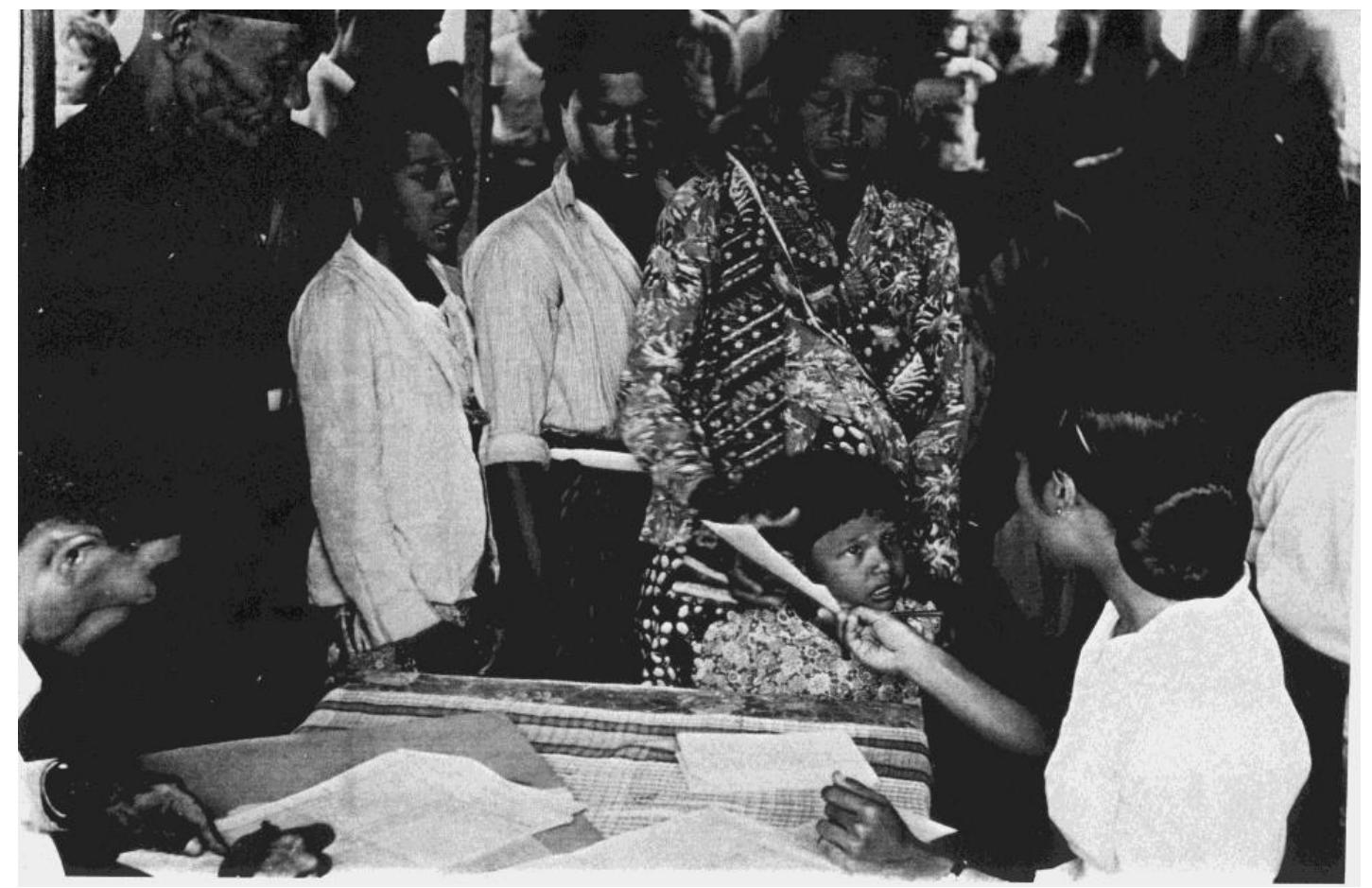 Detection of yaws cases in the village in the sub-district of Cerme (under the jurisdiction of the regency of Gresik,