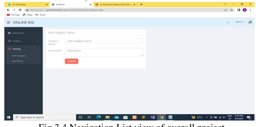 In this module any one can register or login for this app. In this the validation for user name and password is of upto minimum five characters. If the user is not login then he/she should register first.  In this the navigation list views of overall project. The home page consists the login page. The create auction will be created by the seller when the seller will post the products for auctioning. 