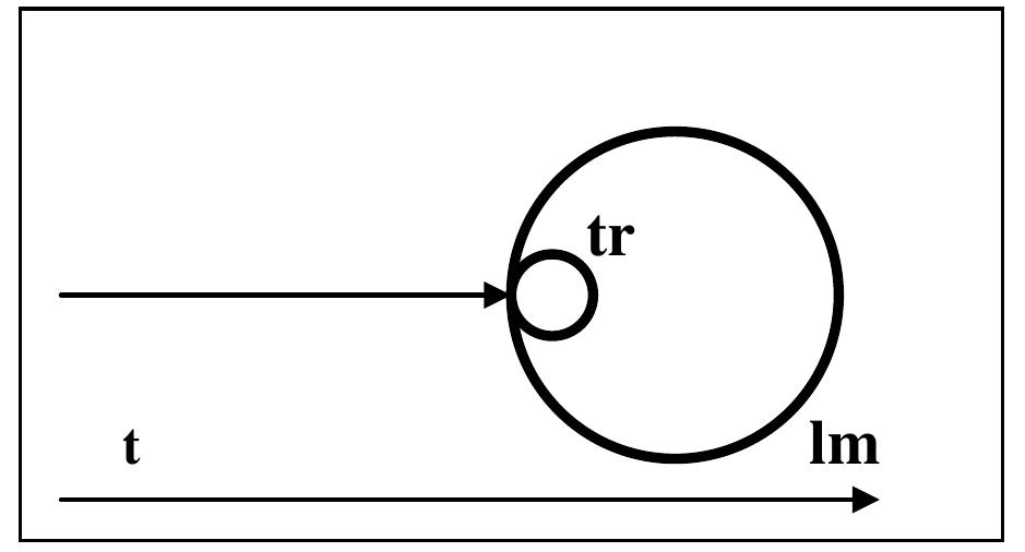 Figure 15. Strategic construal of in — inceptive process. 