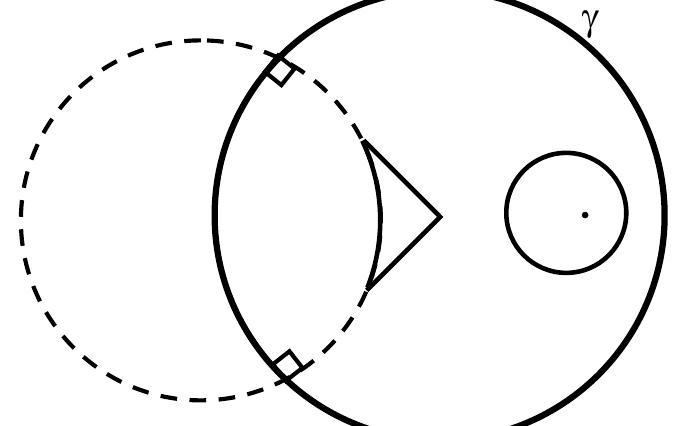 To these claims, we could add some P-congtuence postulates as well as the hyperbolic parallel postulate. Ideally, these postulates construct P-points, P-lines and P-relations in a Poincare disk in such a way that, if we were to interpret the primitive terms of some modern axiomatization of hyperbolic geometry in terms of these P-points, P-lines and P-relations, we would obtain a model for the hyperbolic axiomatization. Thus, we attain a constructive and kinematic treatment of hyperbolic geometry analogous to a sufficient extent to Euclid’s treatment of Euclidean geometty.  The existence of points, lines, figures, and points of intersection between such ficures and other similar features implicit in Euclid’s treatment are here as well constructed and intuited from the construction, rather than being logically deduced. Hence, we need to verify whether such constructive hyperbolic geometry in the Poincare disk could be made really possible on Kant’s theory. That is, given the extent to which metaphysical space and time and the categories ground the real possibility of Euclid’s system, we ask whether they could ground in a similar way the real possibility o constructive hyperbolic geometry as well. In answering this, it is important to keep in mind that in the Poincare disk all hyperbolic constructions, i.e. the construction of all egal P-lines and P-circles, can be carried out by a precise process of straight-edge-and- compass construction (even though sof al/ straight-edge-and-compass constructions in the Poincare disk are constructions of legal hyperbolic P-figures).25 Thus, our task of verifying the real possibility of constructive hyperbolic geometry is simplified by the fact that the three fundamental descriptions of metaphysical space identified above suffice, as it  