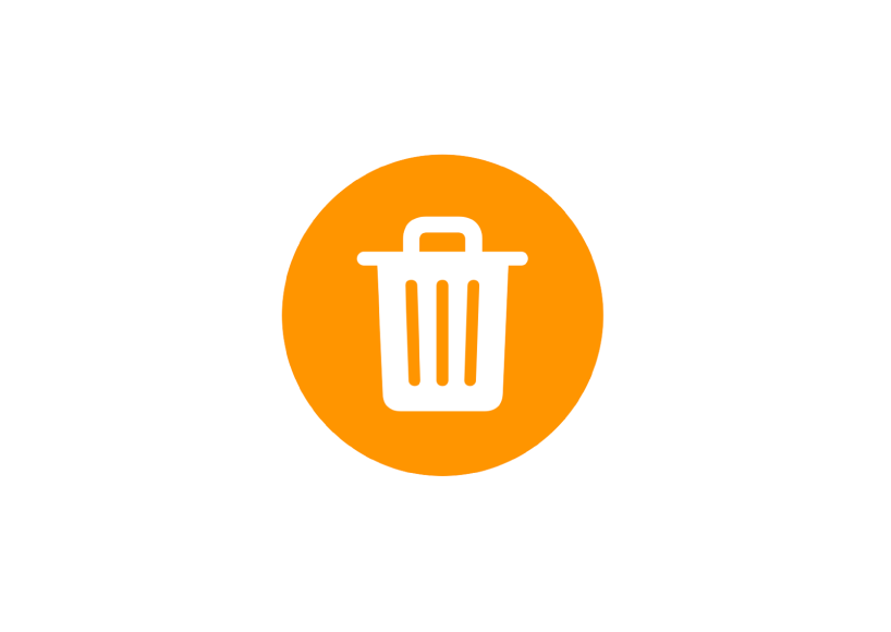 Das Papierkorbsymbol