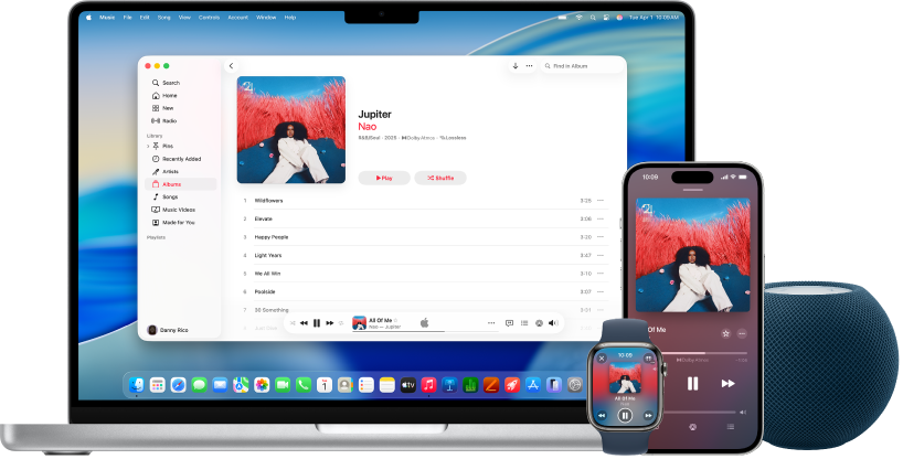 Песня воспроизводится на&nbsp;Mac, iPhone и&nbsp;Apple&nbsp;Watch через HomePod.
