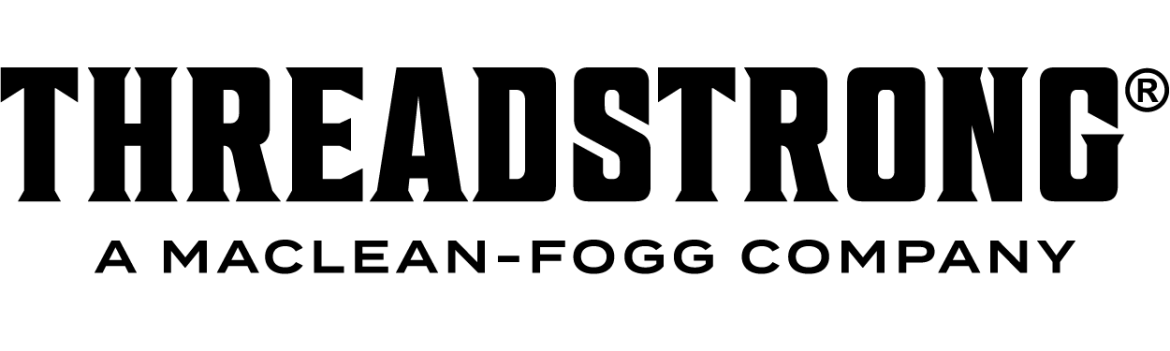 Threadstrong-Wordmark_WEB – MacLean-Fogg ThreadStrong logo with the tagline 'A Maclean-Fogg Company' beneath it.