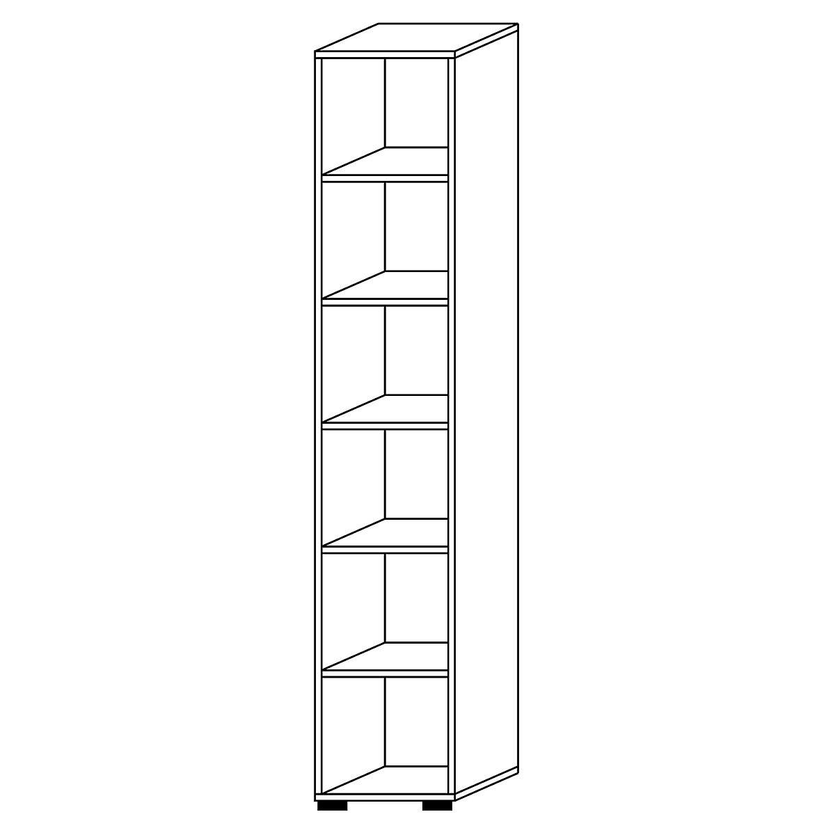 Pisarniški regal – eurokraft pro (Slika izdelka 5)-4