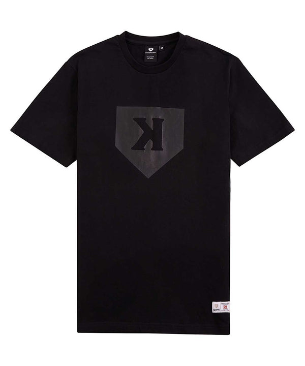 Pitchers Only Black on Black Tee baseball pitcher tee - front view