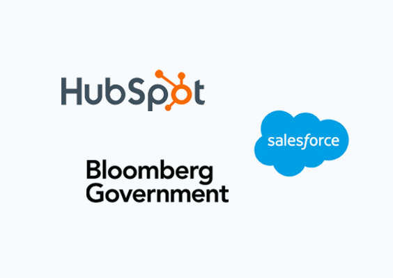 Unanet ERP GovCon CRM integrations to enhance customer relationship management and business growth. Image of HubSpot, Salesforce, and Bloomberg Government. Unanet ERP GovCon CRM integrations to enhance customer relationship management and business growth. Image of HubSpot, Salesforce, and Bloomberg Government.