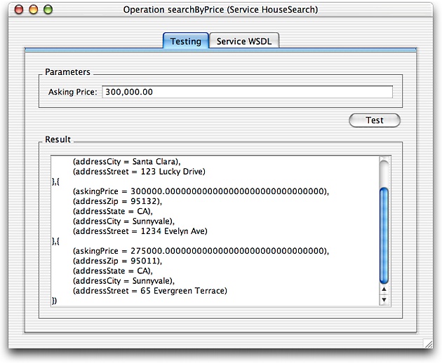 Web Services Test