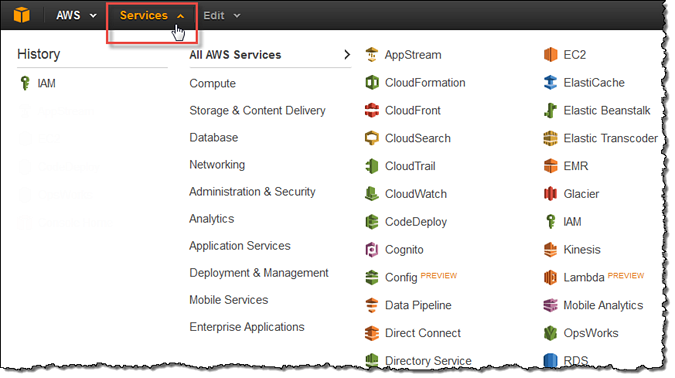 Services page