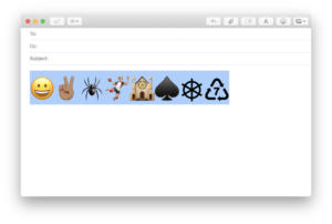 macos mojave biogger emoji