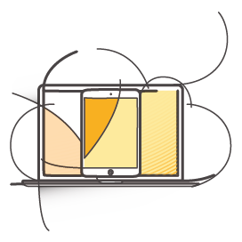 Icône Solutions de cloud pour les sites Web