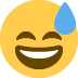Smiling face with open mouth and cold sweat 😅
