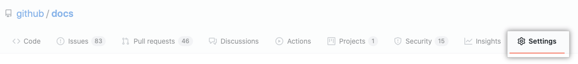 Public settings button