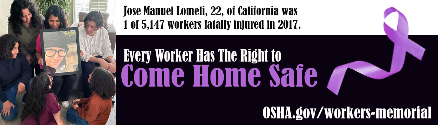 Fallen worker Jose Manuel Lomeli, 22 of California.